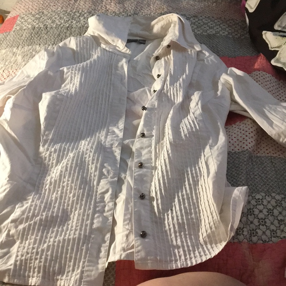 White button down